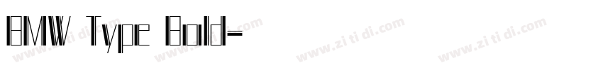 BMW Type Bold字体转换